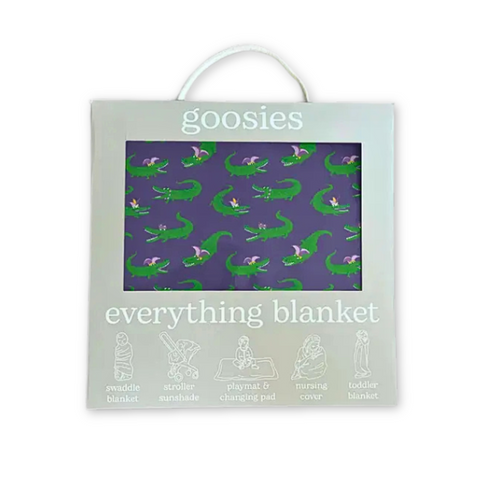 Mardi Gras Gator Krewe Everything Blanket (Each)
