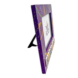 4"x6" Purple, Green, and Yellow Beads and Feathers Photo Frame (Each)