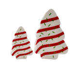 Large Little Debbie Christmas Tree Cake Hair Clip (Each)