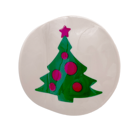 Large Christmas Cookie Duel Sided Hair Clip (Each)