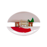 Large Christmas Cookie Duel Sided Hair Clip (Each)