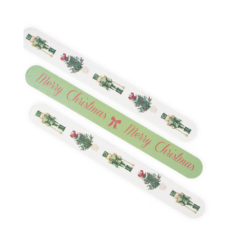 Christmas Watercolor Nutcracker Nail Files (Set of 3)