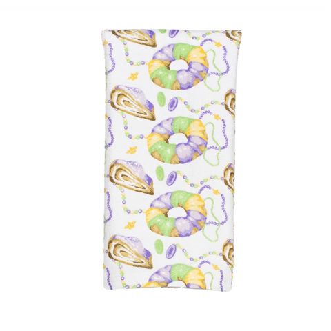 Mardi Gras King Cake Love Kitchen Towel (Each)