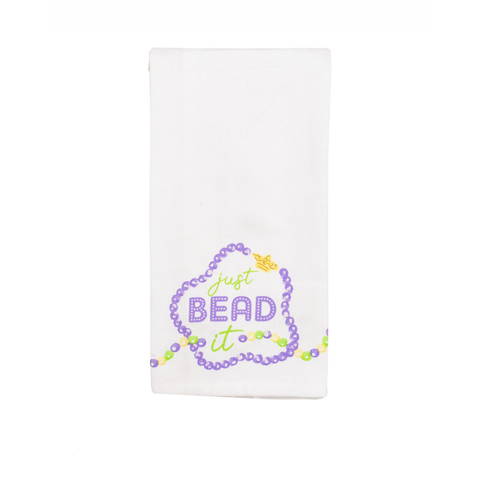 Mardi Gras Just Bead It Hand Towel (Each)