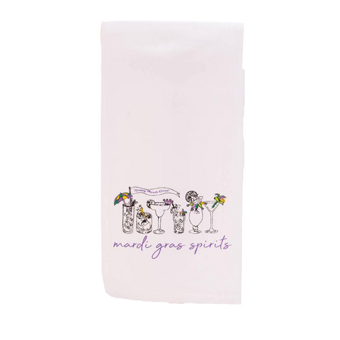 Mardi Gras Spirits Hand Towel (Each)