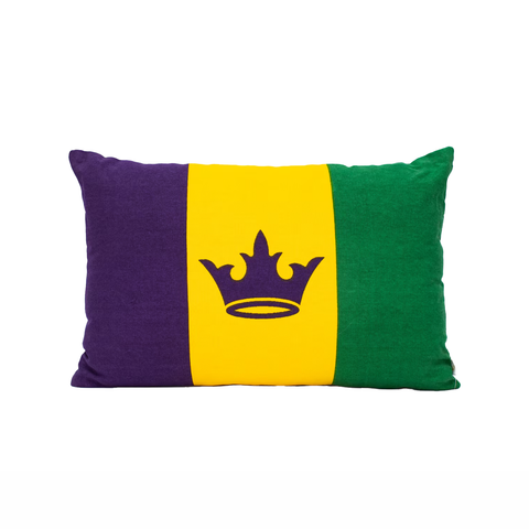 Mardi Gras Flag Pillow (Each)