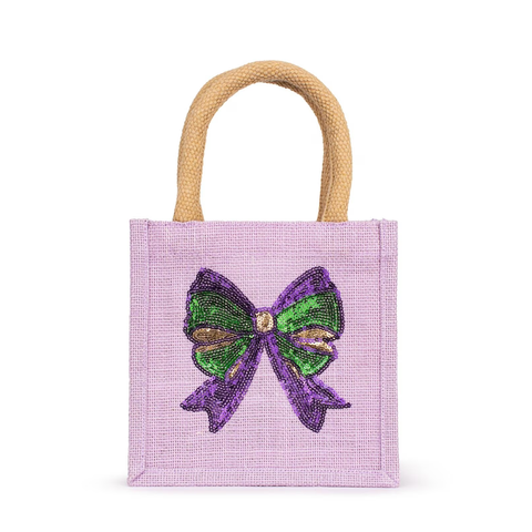 Mardi Bow Sequin Petite Gift Tote (Each)