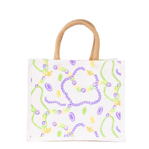 Mardi Gras Bead Gift Tote (Each)