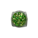 Green Shamrock #1 St. Patrick Organic Hair/Body/Face Glitter (Each)