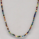 27" Multi Color Glass Bead Necklace (Gross - 144 Pieces)