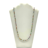 27" Multi Color Glass Bead Necklace (Gross - 144 Pieces)