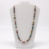 27" Assorted Color Glass Bead Necklace (Dozen)
