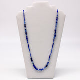 27" Blue Glass Bead Necklace (Dozen)