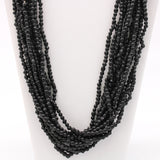 27" Black Glass Bead Necklace (Dozen)