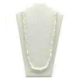 27" Clear Glass Bead Necklace (Dozen)