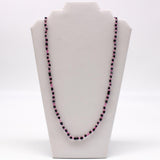 27" Black and Pink Glass Bead Necklace  (Dozen)