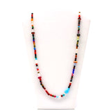 27" Multi Color Glass Bead Necklace (Dozen)