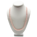 27" Pink Pearl 6mm Glass Bead Necklace (Dozen)