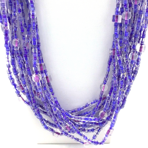 Large glass 2025 bead necklaces