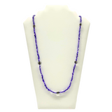 27" Lavender Glass Bead with Large Clear Glass Bead Necklace (Dozen)