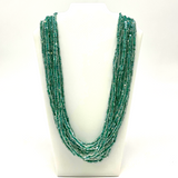 27" Green Single Strand Glass Bead Necklace (Dozen)