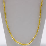 27" Yellow Single Strand Glass Bead Necklace (Dozen)