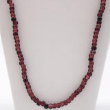 27" Purple Round  Glass Bead Necklace (Dozen)