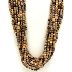27" Multi Wood Beads Necklace (Dozen)