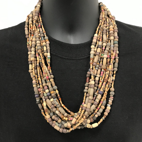 27" Multi Wood Beads Necklace (Dozen)