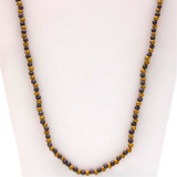 27" Dark Purple Gold Glass Beads Necklace (Dozen)