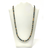 27" Green Gold Glass Beads Necklace (Dozen)