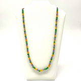 27" Multi Color Glass Bead Necklace (Dozen)