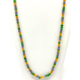 27" Multi Color Glass Bead Necklace (Dozen)