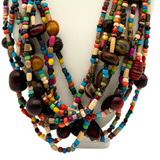 27" Multi Horn & Bone Beads Necklace (Dozen)
