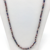27" Iridescent Purple Glass Bead Necklace (Dozen)