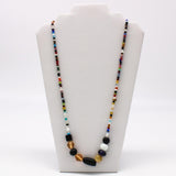 27" Multicolor Glass Bead Necklace (Dozen)