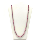 27" Pink Glass Bead Necklace (Dozen)