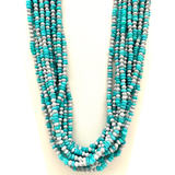 27" Multicolor Glass Bead Necklace (Dozen)