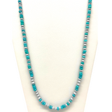 27" Multicolor Glass Bead Necklace (Dozen)