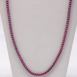 27" Hot Pink Glass Bead Necklace (Dozen)