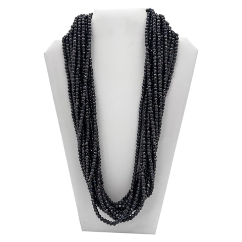 27" Iridescent Multicolor Glass Bead Necklace (Dozen)