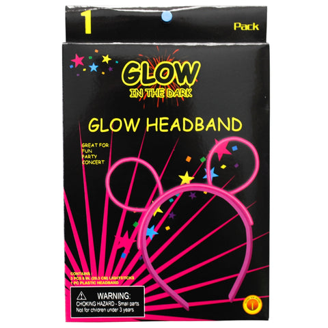 Hot Pink Glow Headband (Each)