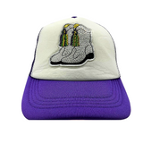 Mardi Gras Jeweled Marching Boot Trucker Hat (Each)