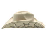 Ivory Rhinestone Star Cowboy Hat (Each)