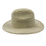 Pearl Beaded Wide Brim Fedora Hat (Each)