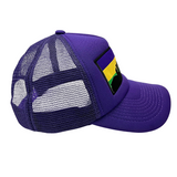 Purple Trucker Hat with NOLA Skyline Patch (Each)