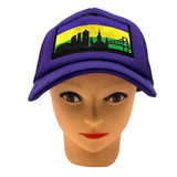 Purple Trucker Hat with NOLA Skyline Patch (Each)