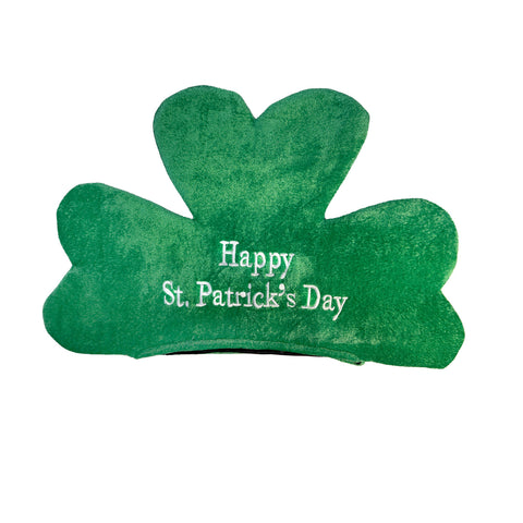 Plush St Patrick's Day Shamrock Hat (Each)