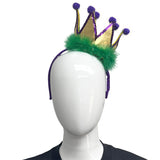 Purple, Green and Gold Crown Head Bopper (Each)