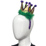 Purple, Green and Gold Crown Head Bopper (Each)